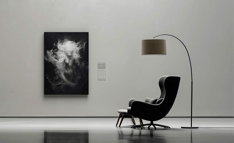 Ghost Painting Motiv gerahmt an der Wand