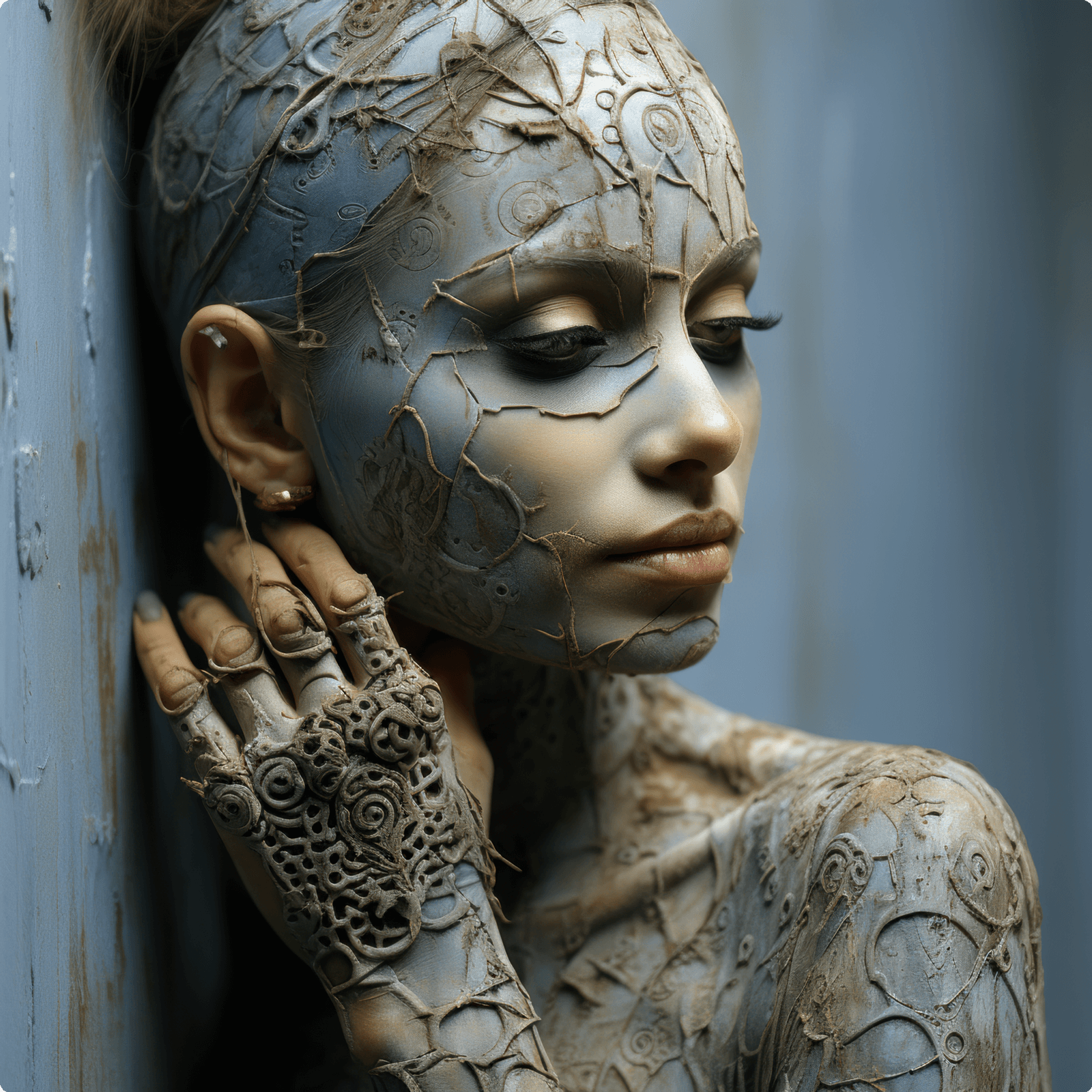 Murals in Blue, Bild 12, Midjourney Exploration, Dirk Habenschaden