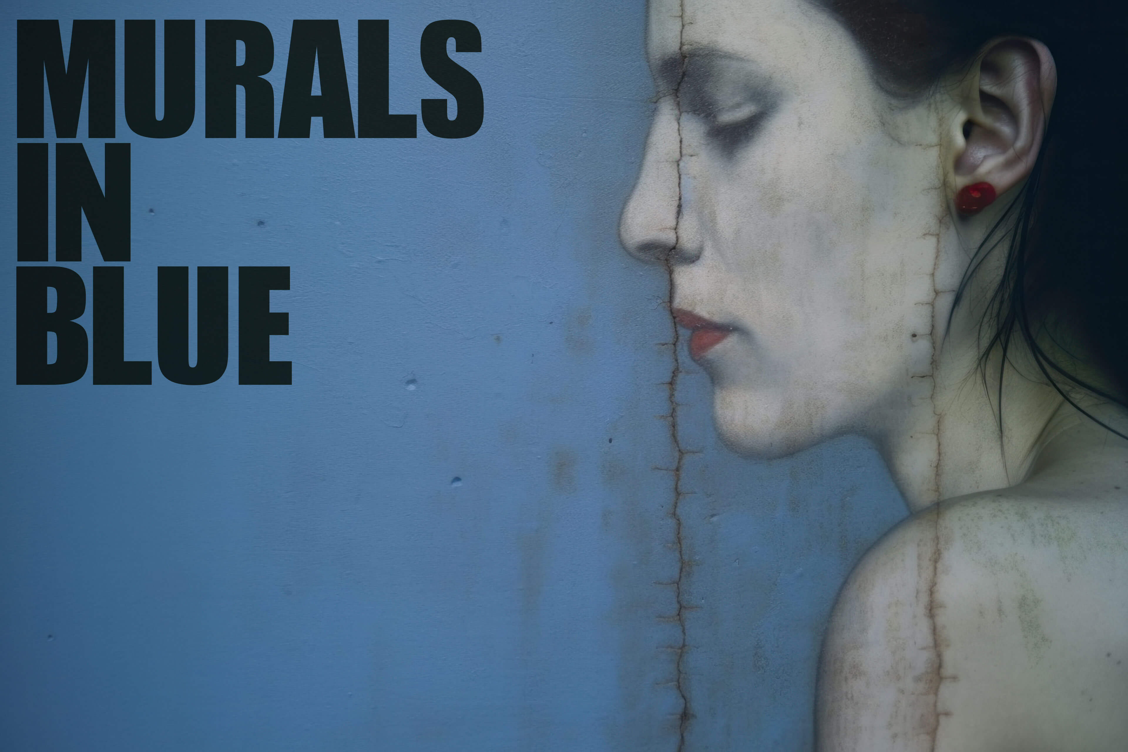 Murals in Blue – a Visual Generative AI Exploration, Titelbild, Midjourney Exploration, Dirk Habenschaden