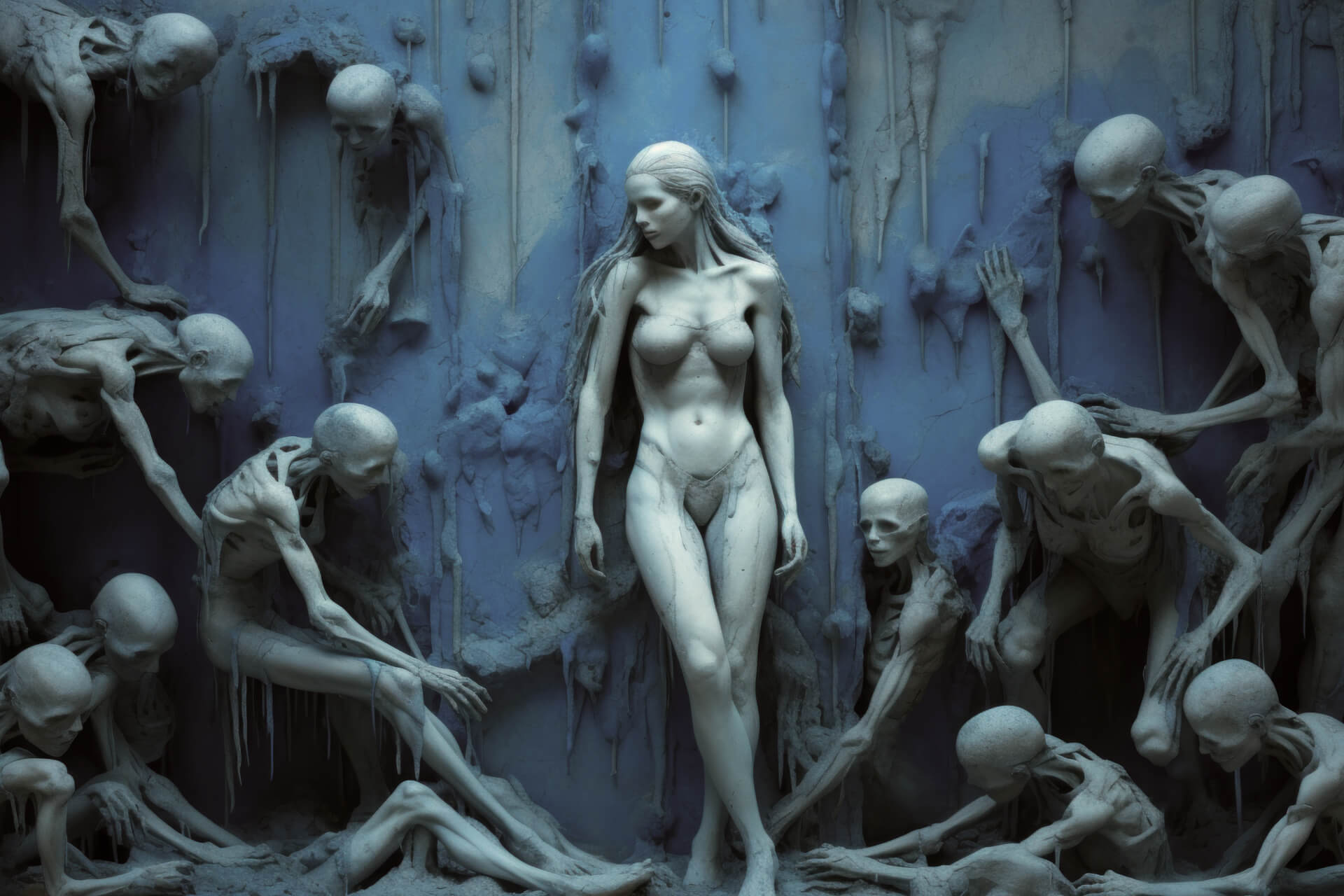 Murals in Blue – Post Modern Gothic 8