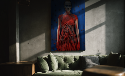 RED'N'BLUE Motiv gerahmt an der Wand