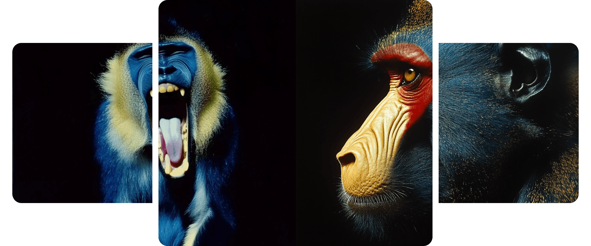 The code of apes, --sref 3776380501, Bild 38, midjourney explorations, Dirk Habenschaden