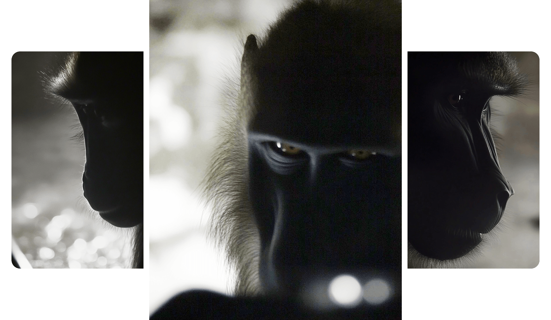 The code of apes, --sref 3795908053, Bild 43, midjourney explorations, Dirk Habenschaden