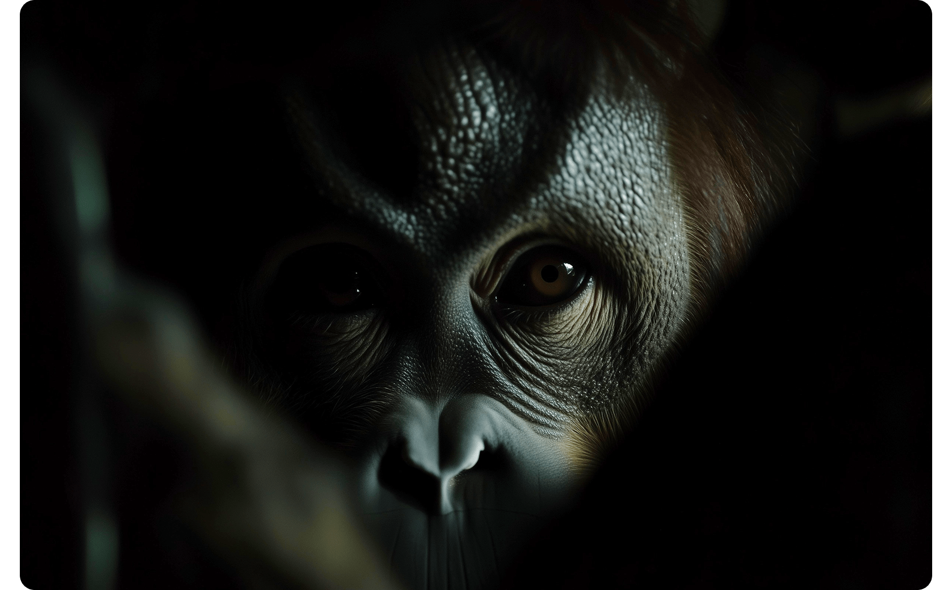 The code of apes, --sref 3795908053, Bild 45, midjourney explorations, Dirk Habenschaden