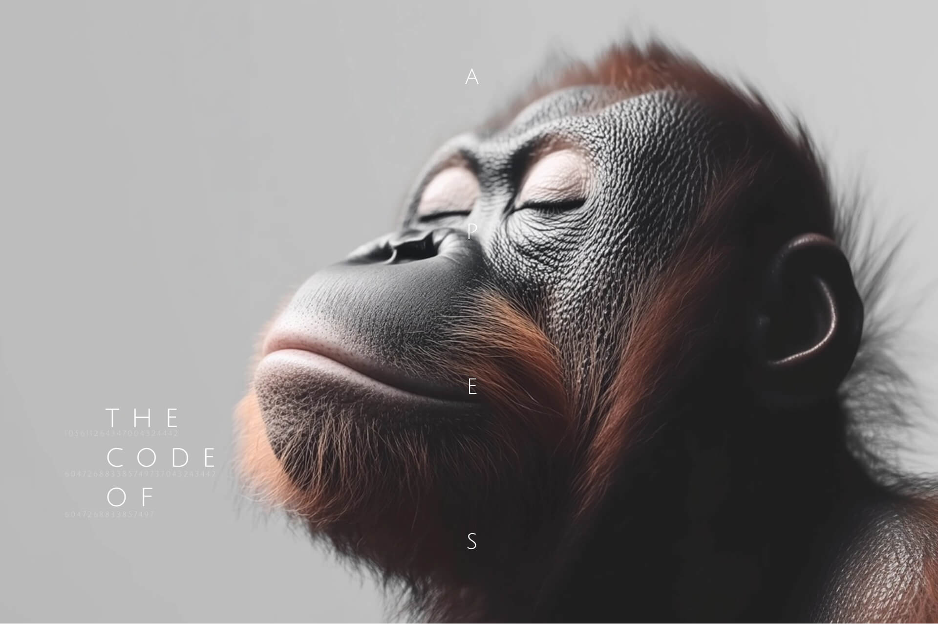 The code of apes, titelbild, midjourney explorations, Dirk Habenschaden