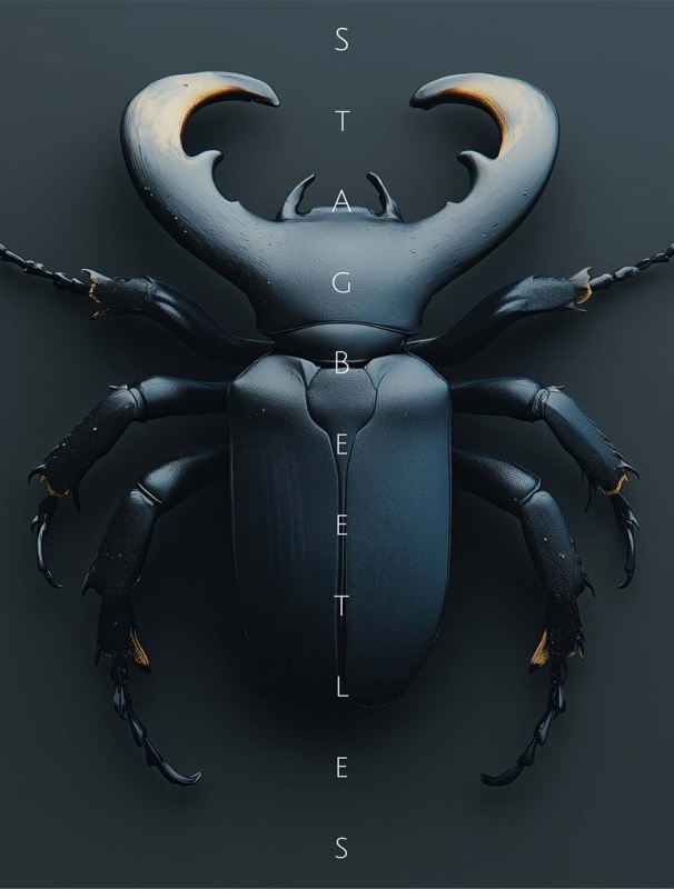 The Code of: Stag Beetles – Midjourney Exploration