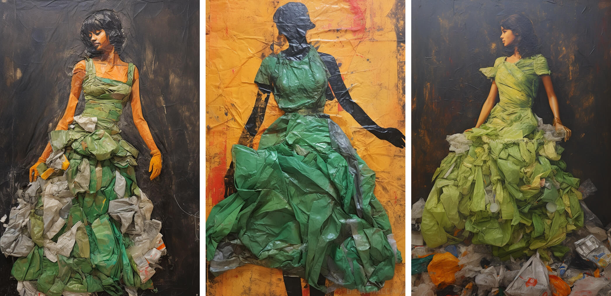 TRASHION, Street Art 03, Midjourney Exploration, Dirk Habenschaden