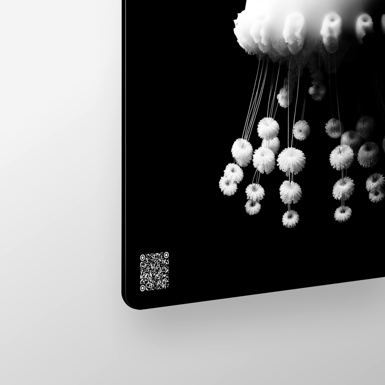 PEARL – KI-generierte Schwarz-Weiß-Kunst aus der Serie Poetry in Black and White