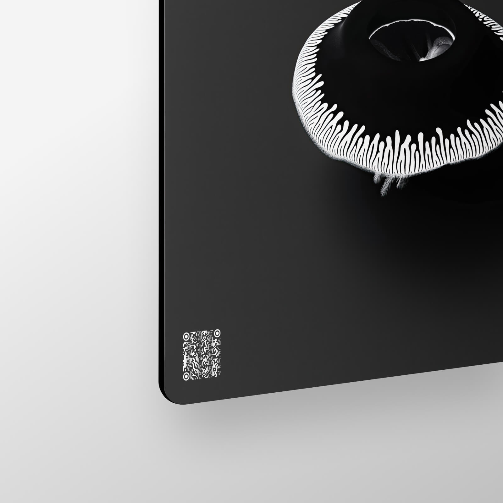 PULS – KI-generierte Schwarz-Weiß-Kunst aus der Serie Poetry in Black and White