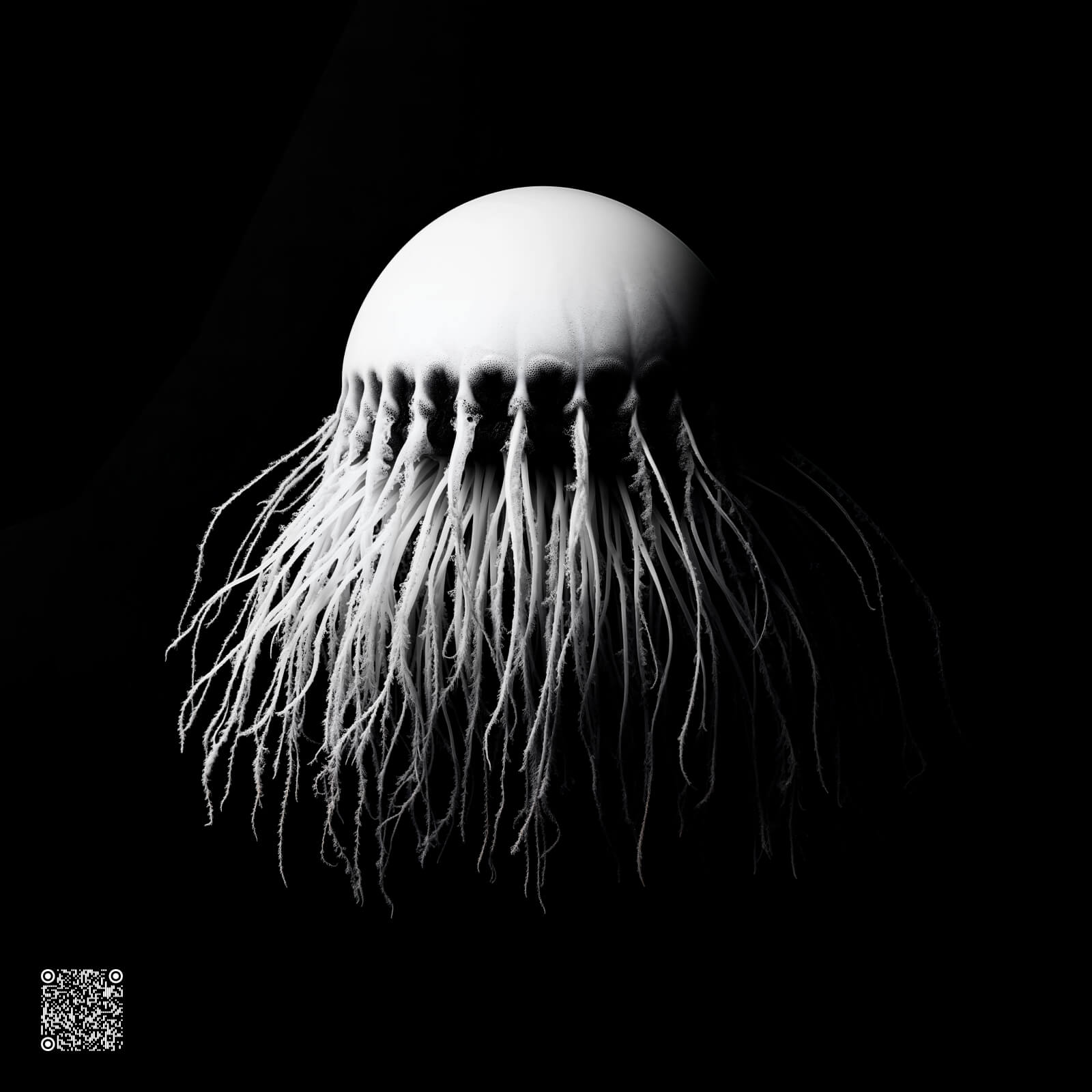 VIKING – KI-generierte Schwarz-Weiß-Kunst aus der Serie Poetry in Black and White